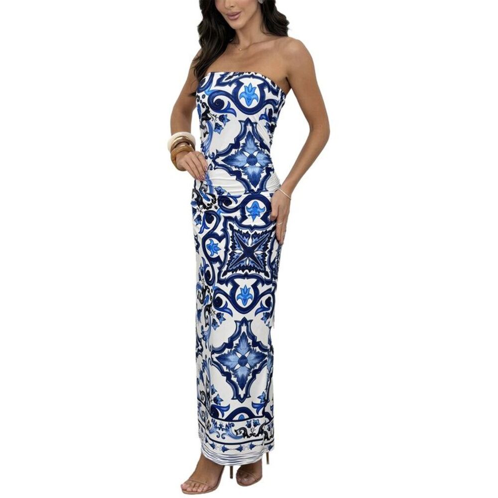 Oloey Womens  Off-The-Shoulder Maxi Dress
